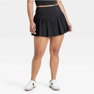 All in Motion Black Target High Rise Woven Pleated Skort Size XXL